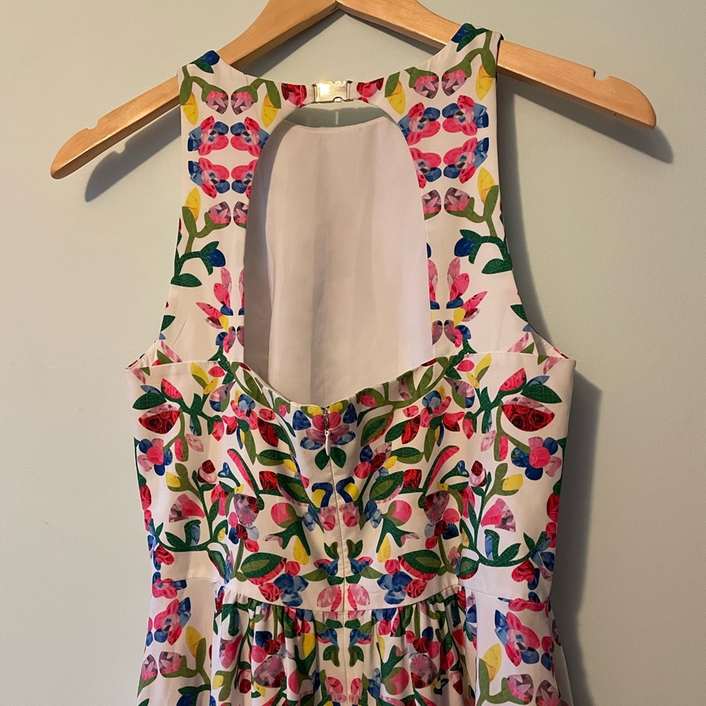 Cynthia Steffe Women's Sidney Floral Print Lily White Dress Size 4 - Picture 6 of 10